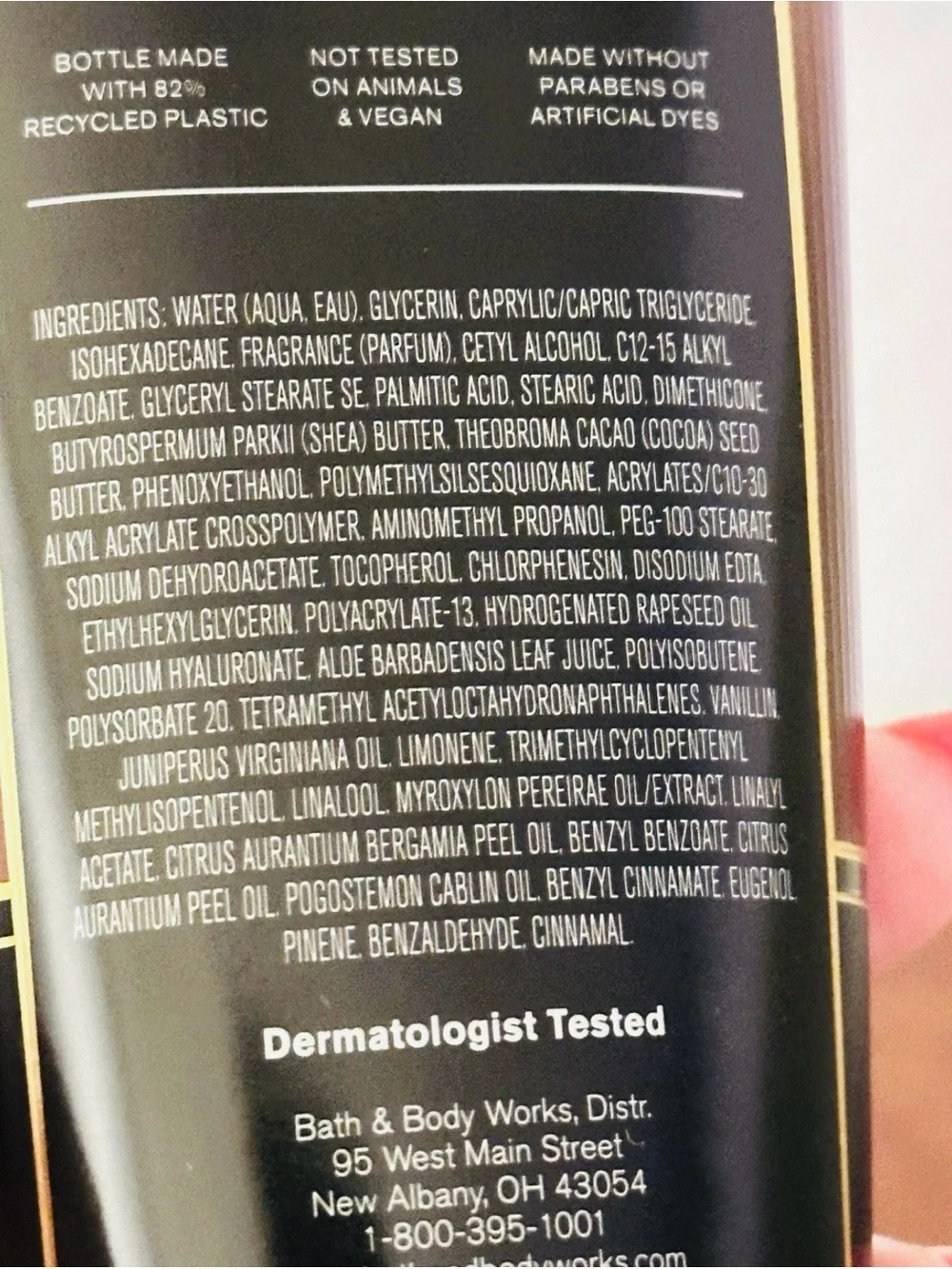 Bath & Body Works Crafted Cognac Men's Body Cream - Brown & Black
